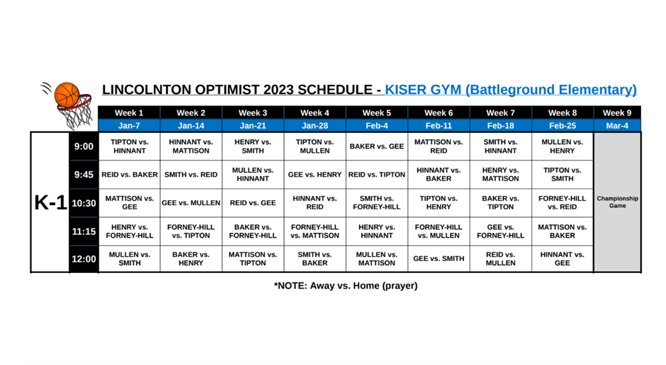 Kiser Gym Schedule